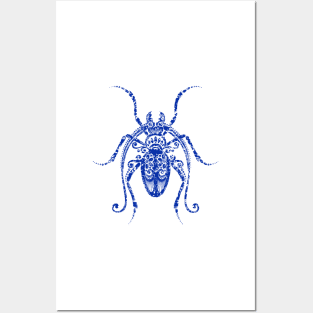 Print with Ornate Exotic Beetle Posters and Art